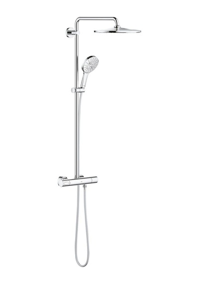 Grohe Rainshower Smart Active 310 Duvara Monte Termostatik Bataryalı Duş Sistemi - 26648000 Krom