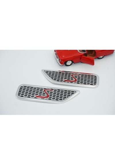 Mini Cooper S Çamurluk Yanı 3M 3D Logo Amblem 2 Li Set
