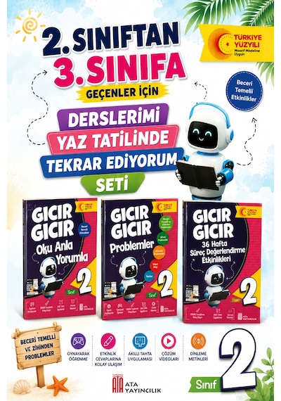 2.sınıftan 3.sınıfa Geçenler İçin Derslerimi Yaz Tatilinde Tekrar Ediyorum Seti -4