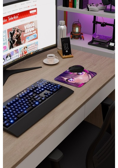 Oshi No Ko Anime V2 - 22x18 Gaming Kauçuk Kaymaz Taban Mouse Pad Fare Altlığı