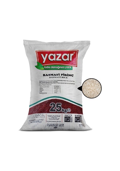 Yazar Basmati Pirinç 25 KG