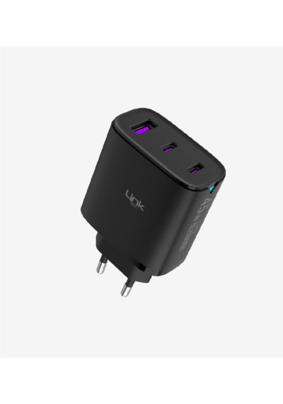 Linktech C317 45w Hızlı Şarj 2adet Type-c Girişi 1adet Usb