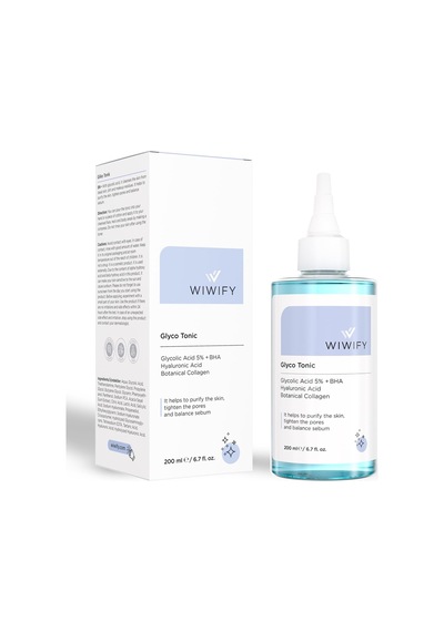 Arındırıcı Cilt Yenileyici Komedon Siyah Nokta Sivilce Karşıtı Tonik Glycolic Acid 5% Aha Bha Tonik