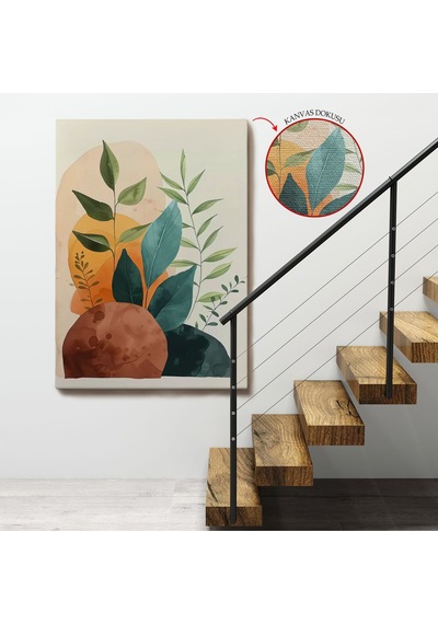 Miyrem^ Canvas Serie İskandinav Tarzı Soft Çiiçekler Tablo-7590