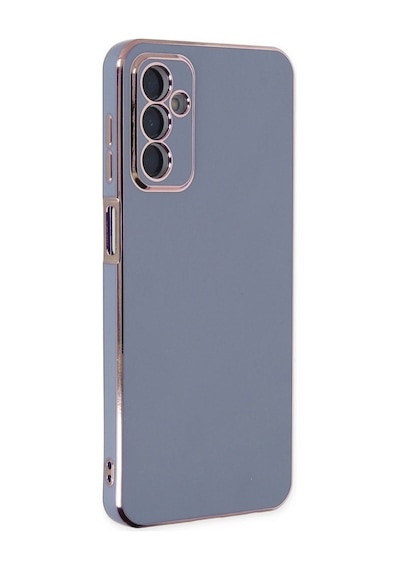 Samsung Galaxy  Uyumlu,  M23 Kılıf Volet Silikon - Mavi