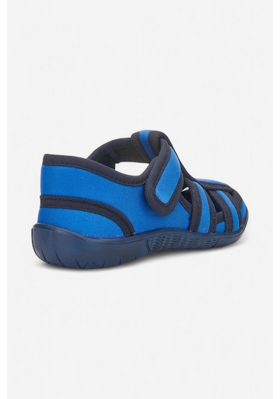 Günlük Unisex Çocuk Sandalet Esnek Kaymaz Taban Keten Cırtlı Yazlık Ev Okul Kreş Ayakkabı 143 Laci-saks