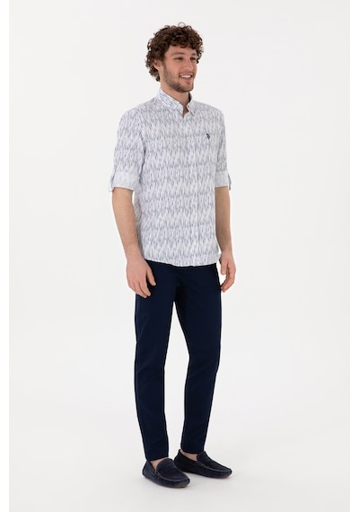 U.S. Polo Assn. Erkek Lacivert Slim Fit Kanvas Pantolon 50309142-VR033 U.S. Polo Assn. Erkek Lacivert Slim Fit Kanvas Pantolon 50309142-VR033