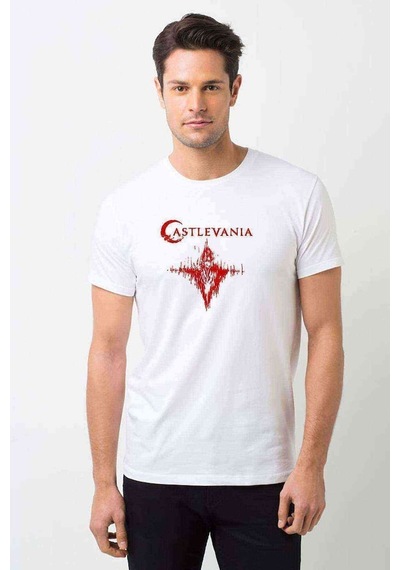 Castlevania Dracula Beckons Erkek Beyaz Tshirt