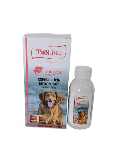 Biolive Biotin Köpekler İçin Tüy Döküm Önleyici Sıvı Vitamin 100ml