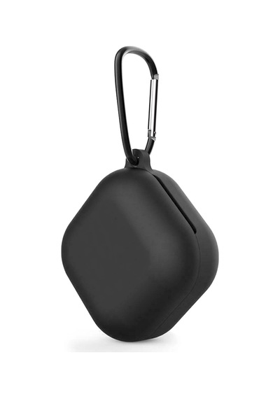 Caseonn Samsung Uyumlu Galaxy Buds 2 - Buds 2 Pro Kılıf Askı Aparatlı Mat Silikon Siyah