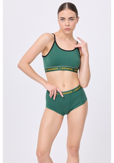 Regatta Lady Yüksek Bel Fit Külot Şort-3133 Yeşil