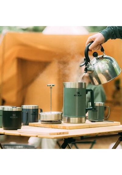 Stanley Klasik French Press Termos 1.4 Lt - Hammertone Green