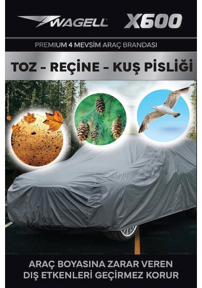 Hyundai Tucson - X600 Klipsli 4 Mevsim Araba Brandası - Oto Çadır Örtü