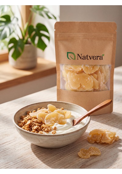 Natvera Zencefil Kurusu 500 G Dilimlenmiş Kilitli Kraft Paket 500  G