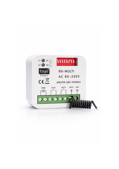 Alpsmart As865s Wi-fi Ve 433 Mhz Akıllı Tuya Destekli Alıcı Ve 2'li Kumanda Seti