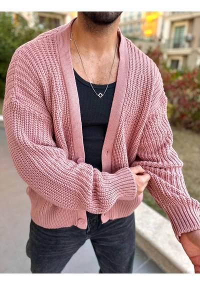 Elku Moda Hırka Triko Örgülü Desenli Örgü Hırka Şal Yaka Tüylenmez Naturel Pamuk Düğmeli Hırka Pembe Elku Moda Hırka Triko Örgülü Desenli Örgü Hırka Şal Yaka Tüylenmez Naturel Pamuk Düğmeli Hırka Pembe