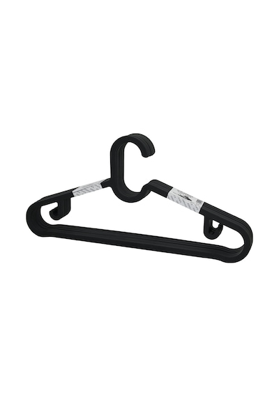 10pcs Plastik - Antrasit Gri Elbise Askısı