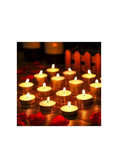 Sarı Renkli Tealight Mum 10 Adet