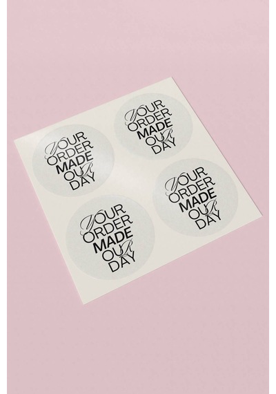 Your Order Made Our Day Sticker 3x3cm St2185 Çok Renkli