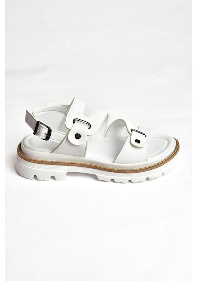 Fox Shoes S996075509 Beyaz Kadın Sandalet Beyaz