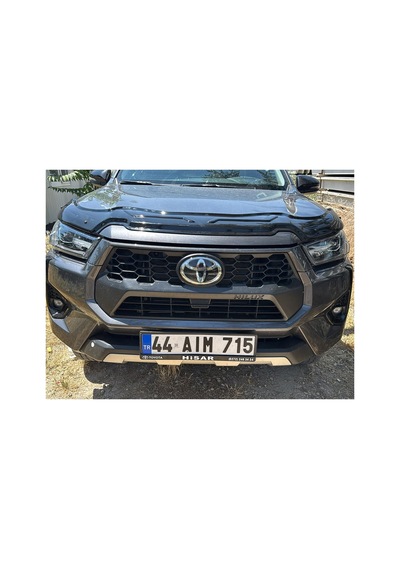 Toyota Hilux 2021+ Yarasa Kaput Rüzgarlığı Hood Deflector Kaput Koruma Siperliği Siyah