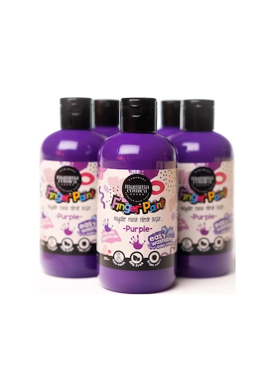 Mammacomica Dough Yıkanabilir Parmak Boyası - Purple 250ml