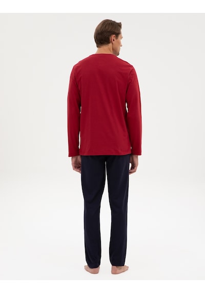 Pierre Cardin Erkek Bordo Pijama Takım 50322654-900 Bordo