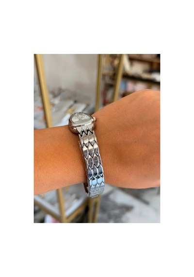 Vıp Model Silver Detaylı Kadın Saat Gümüş