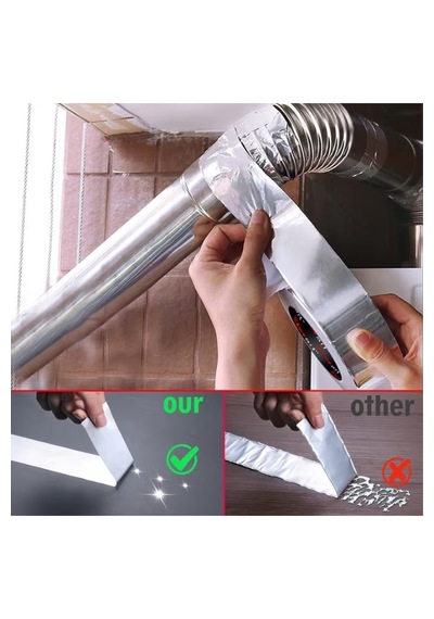 Alüminyum Folyo Bant 45 Mm X 10 M Isıya Dayanıklı Yalıtım Bandı