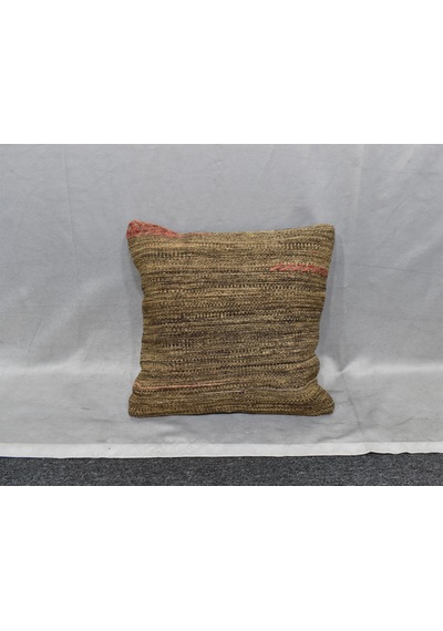 Zehra Abla Halı Yeni El Dokuma Dekoratif Kilim Kırlent Yastık Kılıfı 6825 Çok Renkli