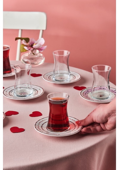 Karaca Toimoi 12 Parça 6 Kişilik Porselen Çay Seti Pembe