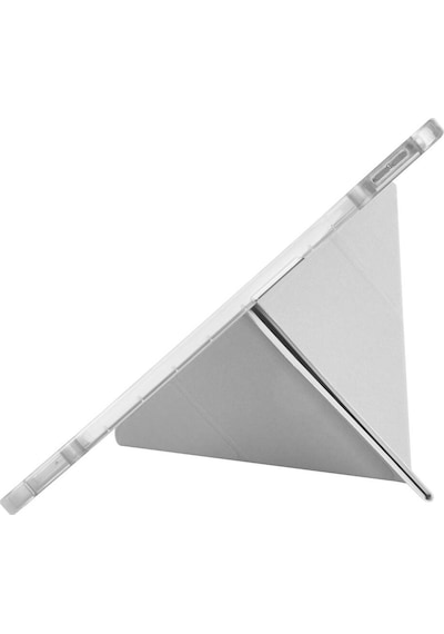 Apple Uyumlu iPad, Pro 13 2025 M5 Kılıf Mkst Tri Folding Kalem Bölmeli Standlı Kılıf - Açık Yeşil Tablet Kılıfı