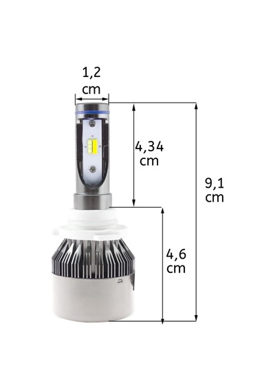 Space Led Far Ampulü Çift Renk Sarı/beyaz 9005-36w-4800lm-12v / Laam490-1