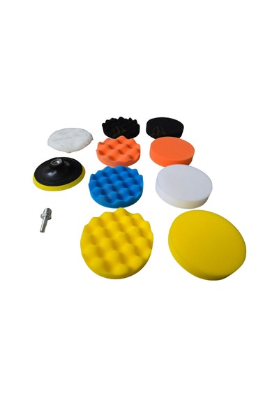 Sgs Pasta Polisaj Seti 115 Mm. Sünger-taban-ped-adaptör - 11 Parça