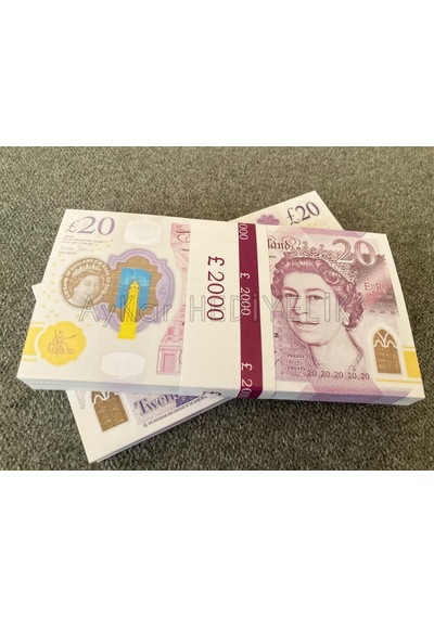 300 ADET 20 STERLİN BANKNOT POUND PARA GEÇERSİZ DÜĞÜN İÇİN PARALA