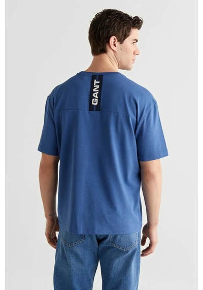 Gant Erkek Mavi Baskılı Kısa Kollu T-shirt-14852