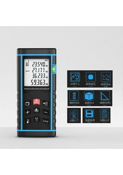 40 Metre Hassas Lazermetre Ölçer Lcd Dijital Ekran Su Terazili Lazerli Mesafe Ölçüm Cihazı Diğer