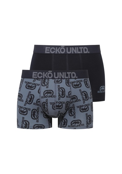 U.S. Polo Assn. Ecko Lacivert - Baskılı 2'li Boxer Lacivert