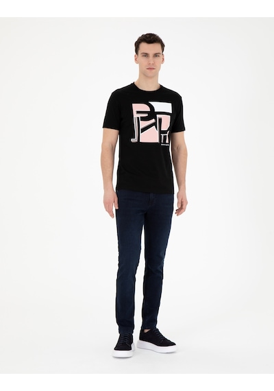Pierre Cardin Erkek Siyah Tişört 50280964-Vr046 Siyah