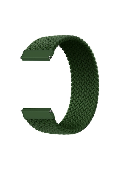 Microcase KY34 Xiaomi Amazfit Pace 2 İçin 135 MM Esnek Hasır Örgü Kordon Kayış Yeşil