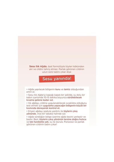 Sesu Ilık Ağda 250 Gr X 2 Adet