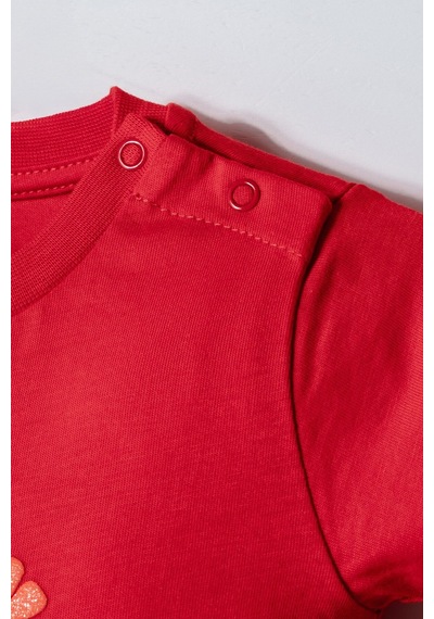 U.s. Polo Assn. Kız Bebek Kırmızı Şort Takım Kırmızı