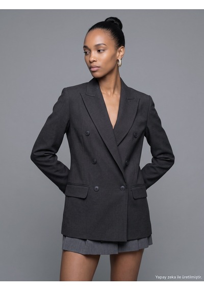 Dilvin 60822 Blazer Ceket-kahve