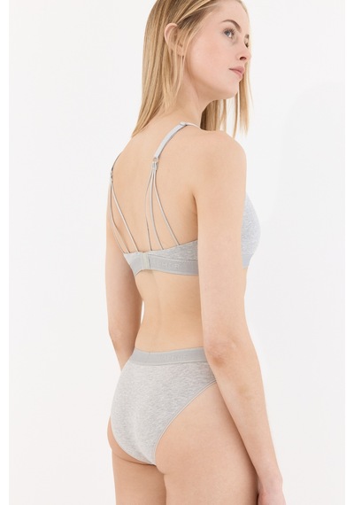 Naphor Touch Gri Askı Detaylı Bralet Sütyen