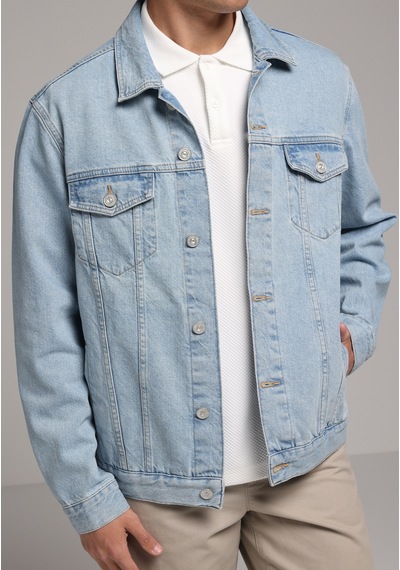 Colin's Colins Regular Fit Düğmeli Astarsız Erkek Light İndigo Denim Ceket Cl1081103 Q1.v1 Dn45004 Colin's Colins Regular Fit Düğmeli Astarsız Erkek Light İndigo Denim Ceket Cl1081103 Q1.v1 Dn45004