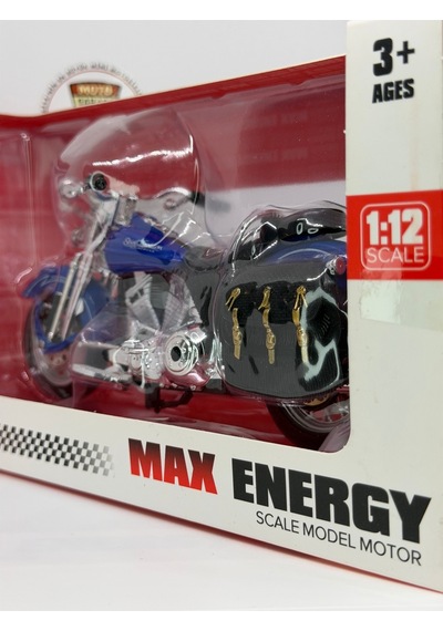 1:12 Chopper Touring Model Motosiklet Diecast Koleksiyon Motoru Çantalı Kutulu