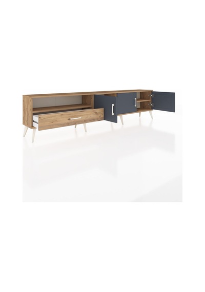 Arges Tv Ünitesi 3 Raflı Tek Çekmeceli 3 Kapaklı 220x30x51 Çam-antrasit/çam Antrasıt/atlas Çam - Atlas Çam Arges Tv Ünitesi 3 Raflı Tek Çekmeceli 3 Kapaklı 220x30x51 Çam-antrasit/çam Antrasıt/atlas Çam - Atlas Çam