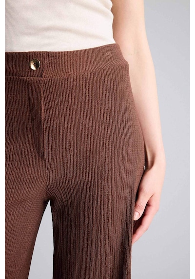 Defacto Culotte Düz Paça Bürümcük Pantolon H8605ax26hsbn330 Kahve-bn330