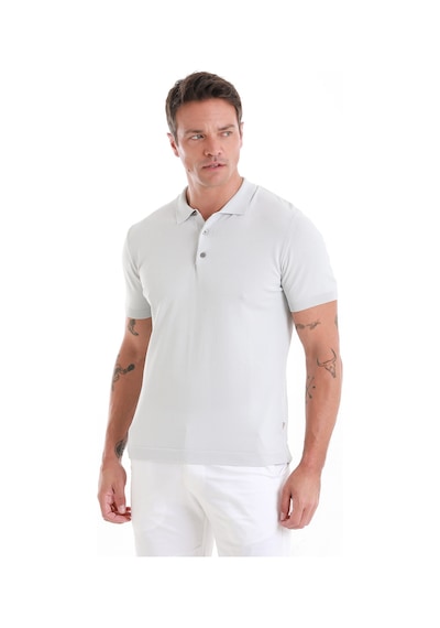 Hatemoğlu Gri Regular Fit Düz Polo Yaka Tişört 35362023c001 007 Gri