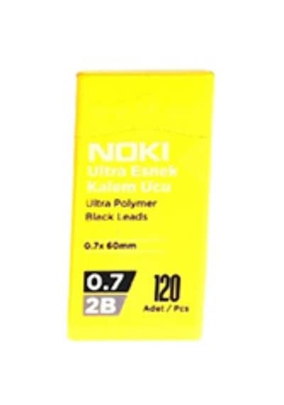 Noki Kalem Ucu Ultra Esnek 0.7 MM 2b Siyah 120'li Sarı